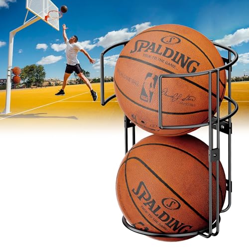 Vertical Ball Rack, Durable Standing Holder Wall Mount for Garage - Image 2