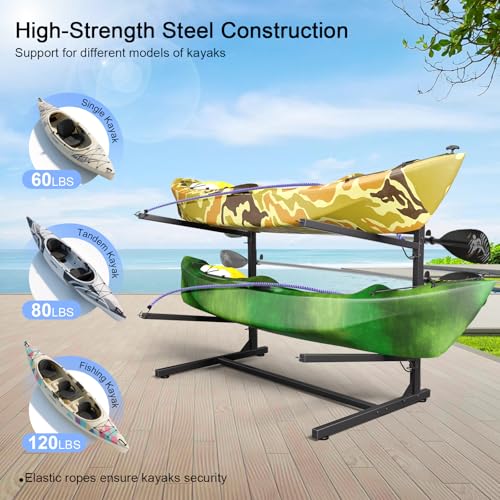 Kayak Storage Rack, Adjustable Heavy Duty Kayak Racks - Image 5