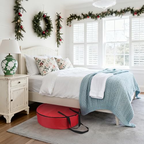 Christmas Round Wreath Storage Bag 30-Inch, 600D Oxford - Image 3