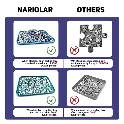 12" x 8.7" Puzzle Sorting Trays Stackable - Image 6