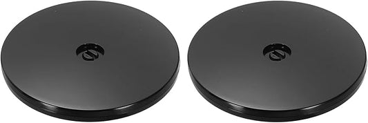 uxcell 2Pack Acrylic Lazy Susan Turntable, 6" Spinner Lazy Susan Turntable Organizer, Acrylic Ball Bearing Rotating Tray for Pantry Spice Rack Decorating, Black