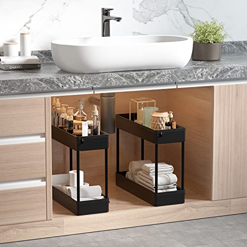 SOLEJAZZ Slim Rolling Storage Cart Skinny Bathroom Organizer, 4 - Image 5