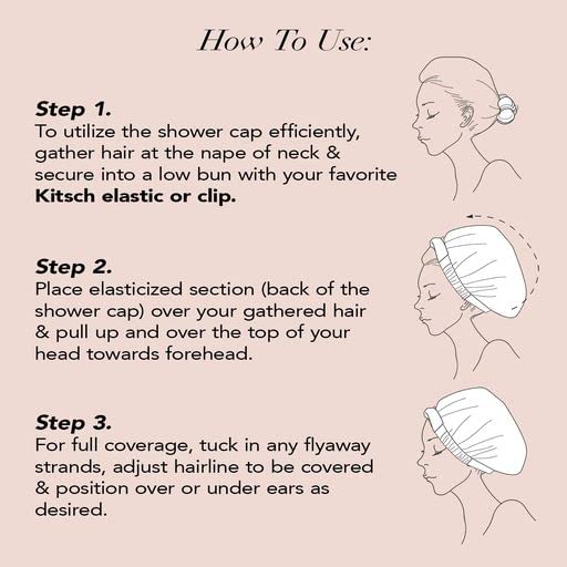 Kitsch Luxury Shower Cap for Women & Exfoliating Body Scrubber with Discount