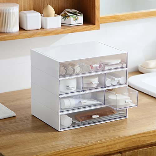 MILULUGO Desk Organizer with 6 Drawers, Makeup Organizer - Image 7
