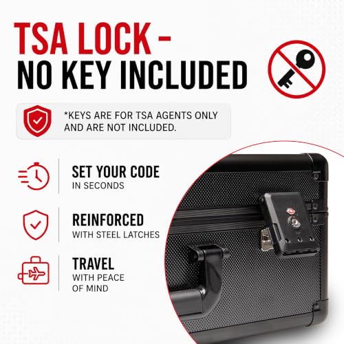 Graded Card Case 4-Row PSA Slab Case with TSA Lock, 12 Foam - Image 5