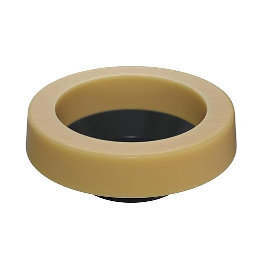 Hibbent Toilet Wax Ring, Thick Toilet Bowl Wax Ring Gasket for Toilet Bowl, Polyethylene Flange- Gas, Odor and Watertight Seal, Fits 3-inch and 4-inch Waste Line