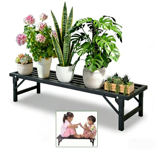 Foldable Single‑Tier Iron Plant Stand,Low Heavy‑Duty - Image 2