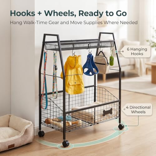 Pethiy Dog Toy Storage Rack, Metal Pet Supplies Organizer - Image 7