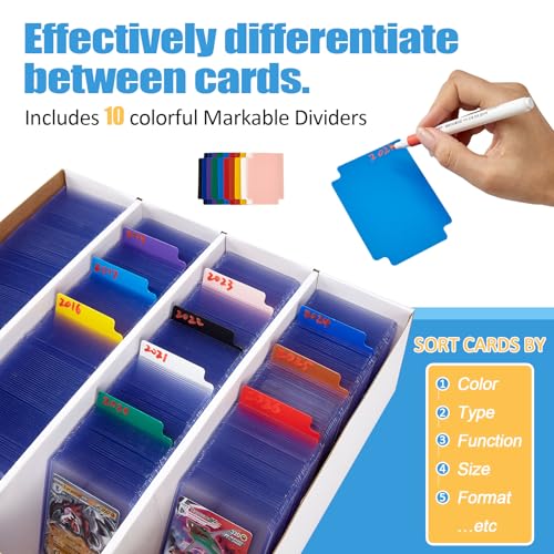 4 Pack Sports Card Boxes 3600 Count Cardboard Card Storage - Image 4