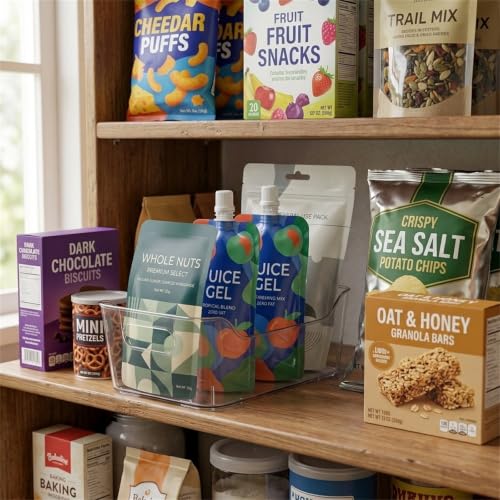8 Pack Acrylic Pantry Storage Bins, Storage Bins for Cabinets - Image 8