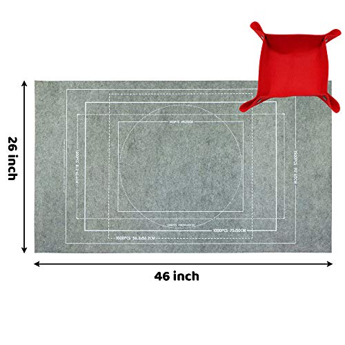 Portable Puzzle Mat Roll Up - with 9 Glue Sheets, Sorting Trays - Image 4