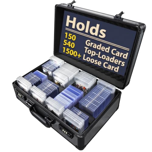 Large Graded Card Storage Box 4-Row with Combo Lock - Image 2
