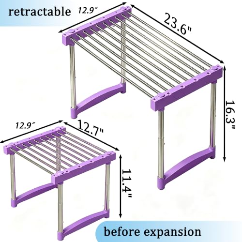 BLULEE Expandable Standing Shelf Unit, Adjustable Storage - Image 3