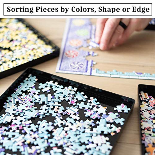 Puzzle Sorting Trays with Lid Stackable 9" x 9" Puzzle - Image 5