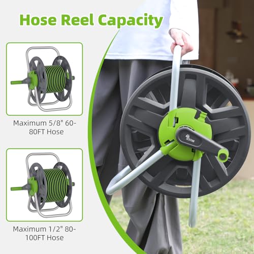 Water Hose Reel,Holds 60-80 Ft of 5/8" Hose - Image 5