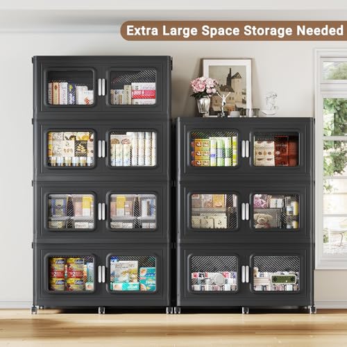 BROVIEW 660qt Extra Large Stackable Storage Bins with Lids - Image 4