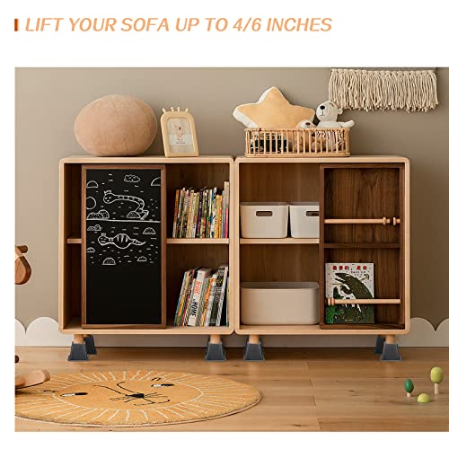 Bed Risers 4 Inch, Heavy Duty Square Furniture Frame | All Products - Image 6