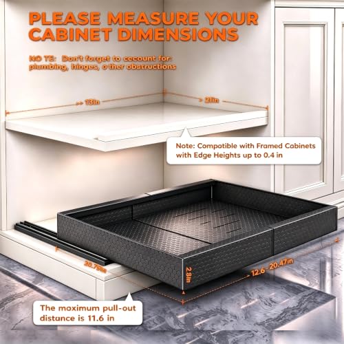 4Pack Pull Out Cabinet Organizer,Expandable Width | Home Organization - Image 4