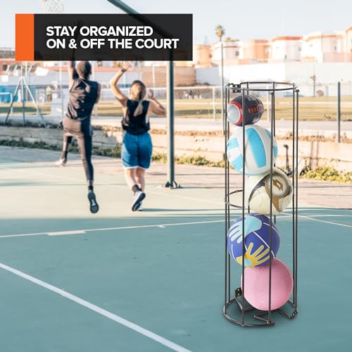 Vertical Ball Storage Rack, Wall-Mounted Garage Sports - Image 3