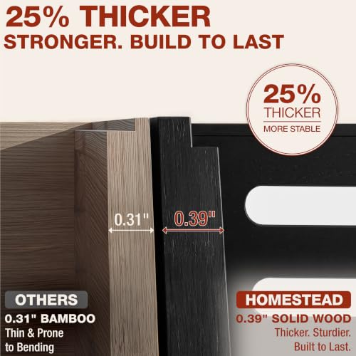 HOMESTEAD Stackable Solid Wood Storage Bins for Pantry & - Image 6