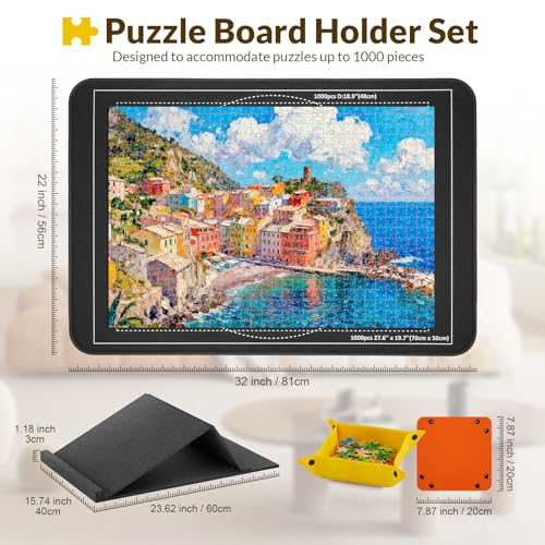 Puzzle Board for 1000 Pieces with Angle Adjustable Stand - Image 4