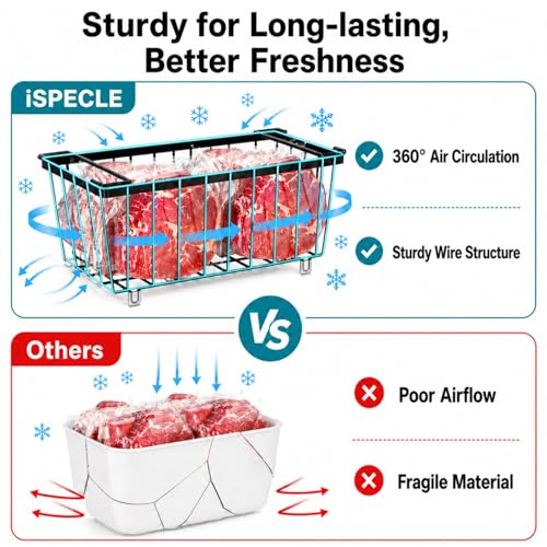 Freezer Organizer Bins - Small Storage Baskets for 7 - Image 6