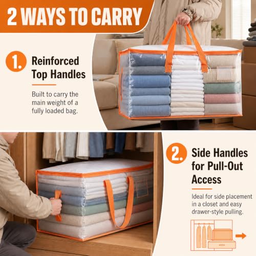 KYODOLED 6-Pack Clear Moving Bags Heavy Duty Extra L | All Products - Image 3