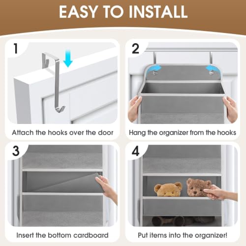 SpaceHacks 1 Pack Over The Door Organizer Hanging Storage - Image 4