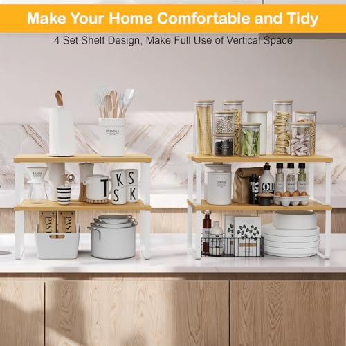 OGEMXU Cabinet Shelf Organizers, 15.7 inches Large Kitchen - Image 4