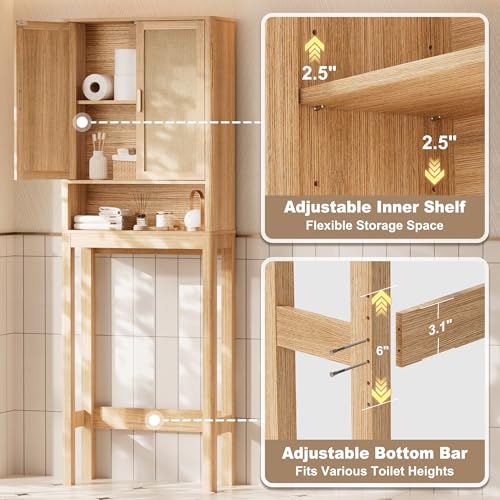 Over the Toilet Storage Cabinet, Bathroom Storage Cabinet - Image 5