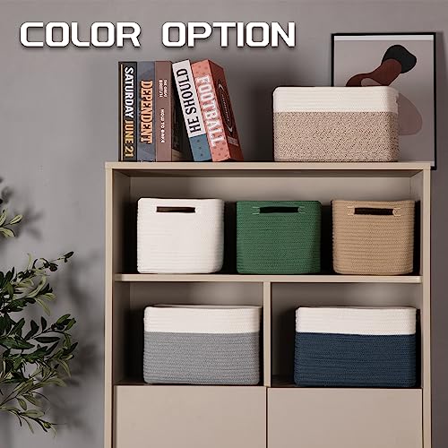 4 Pack Storage Baskets for Organizing, Woven Baskets for Shelves - Image 6