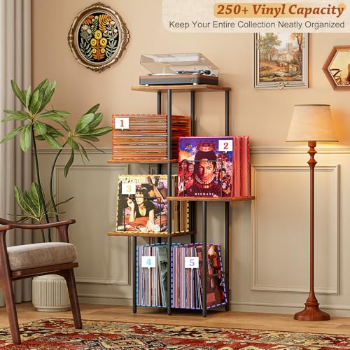 Record Player Stand, Vinyl Record Storage Holder | Home Organization - Image 4