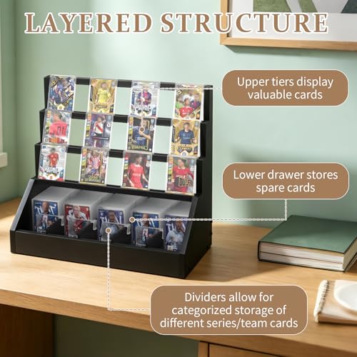 Trading Card Display Stand with Card Stoppers - 3 Tier 5 - Image 4