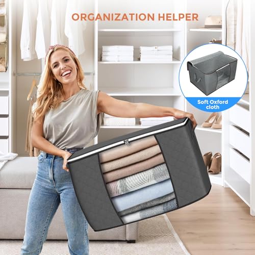 90L Large Storage Bags, 6 Pack Clothes Storage Bins | All Products - Image 7