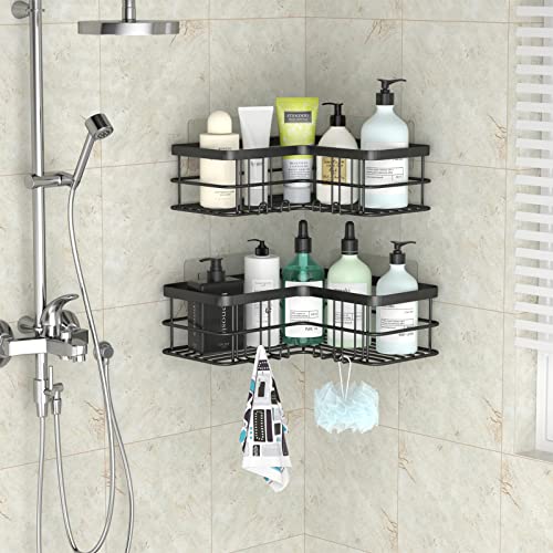 Corner Shower Caddy, Adhesive Shower Shelves No Drilling [2-Pack] - Image 7
