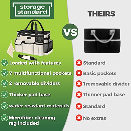 Cleaning Caddy Organizer with Handle - Large Caddy Bag for House - Image 3