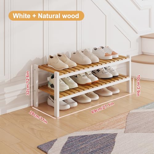 Bamboo Shoe Rack Organizer for Closet | Home Organization - Image 3