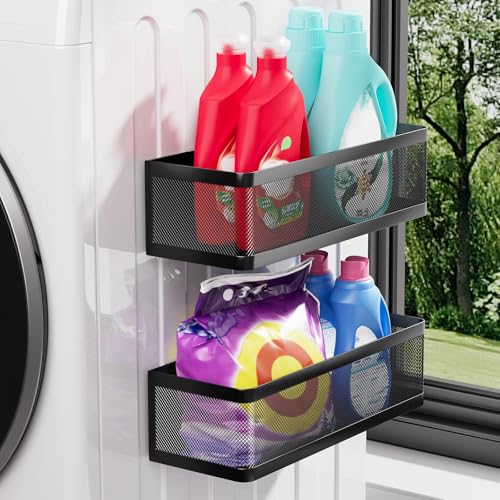 2-Pack Magnetic Shelves Laundry Room Organization - Image 2