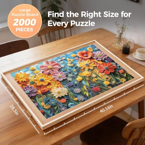 ALL4JIG 2000 Piece Rotating Puzzle Board with 4 Drawers - Image 3