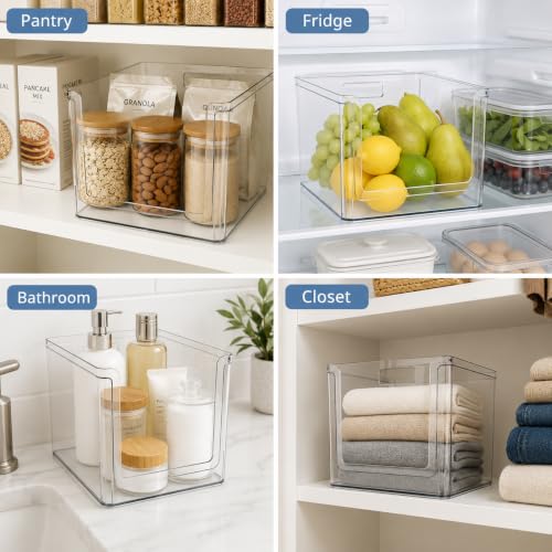 Extra Large Clear Open-Front Pantry Organizer Bin, 30.5x26.7x20.3 - Image 5