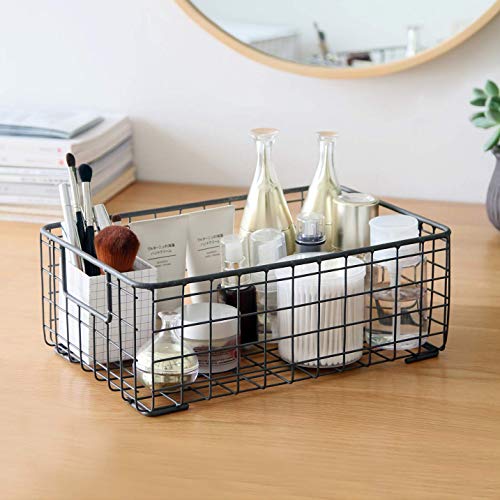 Kingrol 2 Pack Wire Storage Baskets with Handles, Metal Organizer - Image 4