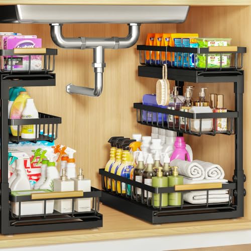 Under Sink Organizer and Storage for Bathroom and Ki | Pull Out Organi - Image 2