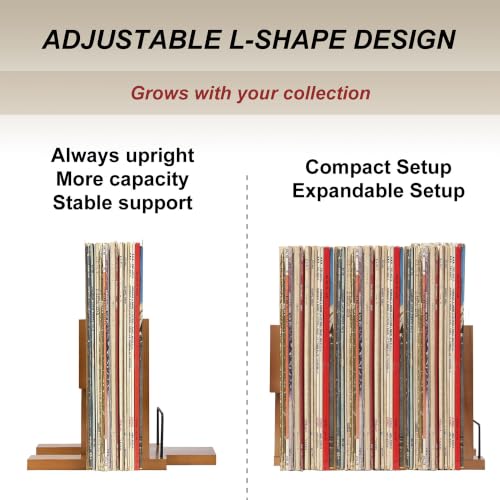 Vinyl Record Holder with Now Playing Display | Home Organization - Image 6