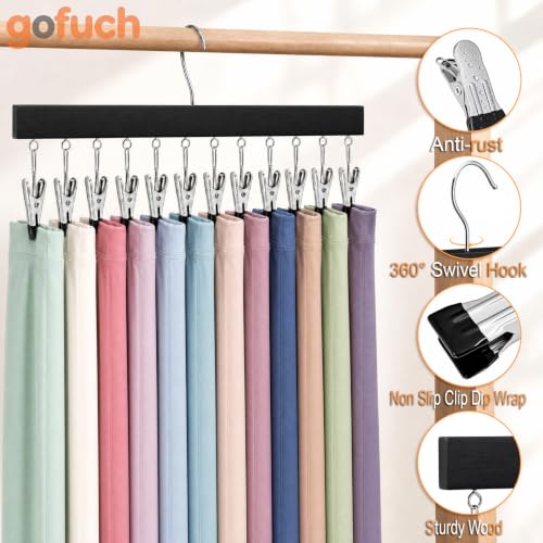 Closet Organizer, 60-Clip Pants Hanger, 5 Pack Black - Image 5