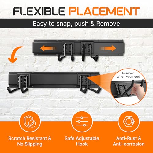 "96 Garage Tool Organizer Wall Mount - Heavy Duty 1020 lbs - Image 6