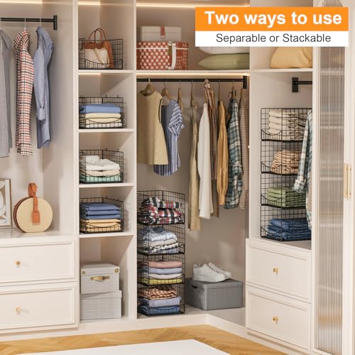 Hongtamoya 4-Tier Stackable Closet Organizers and Storage - Image 3