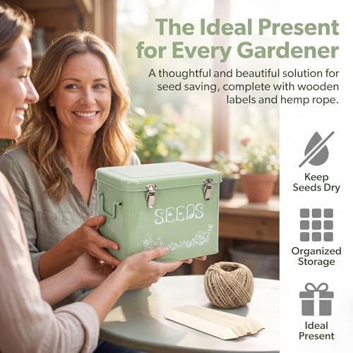 Covzoe Metal Seed Storage Organizer with String and 10 - Image 5
