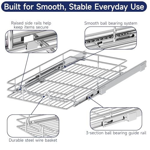 Pull Out Cabinet Organizer, 15.5" W x 21.5" D - Image 6