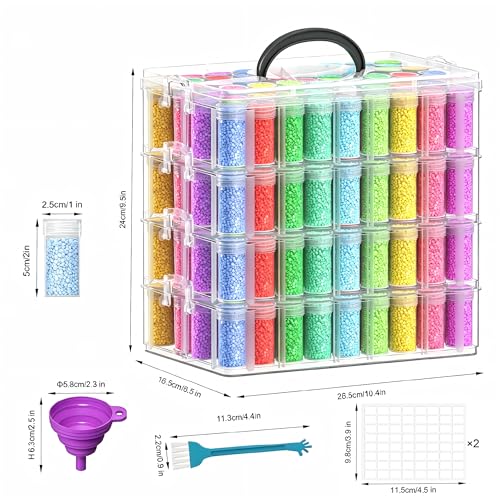 4-Tier Diamond Painting Storage Box, 208 Slots | Home Organization - Image 4