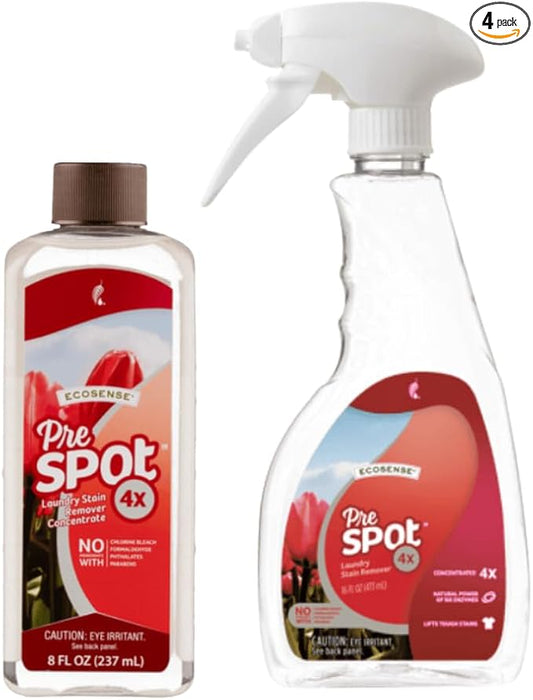 Bundle Set of Melaleuca Prespot 4X Concentrate, 8 Ounces and Spray Bottle